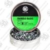 The RWS Diabolo Basic 4.5mm 7gr 500PCS for rifles and pistols are light, smooth wadcutters designed for accuracy and consistency.