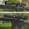 The Discovery LHT 6-24x44SFIR FFP MOA-L is one of the best budget scopes with FFP illuminated reticle, flip caps, a sunshade and scope coin.