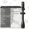 The Discovery MS 6-24x42 AOAC SFP MOA is a popular budget-friendly scope for air rifles and rimfire use. With the scope you get a sunshade, lens covers and lens cleaning cloth, as well as a specifications card and instruction manual.