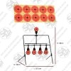For hours of fun and to improve your shooting, get the T5 Metal Field Reset Target. Featuring 5 in total 5mm thick metal targets that reset when you shoot the top target, so no need to walk downrange to set the targets again.