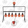 For hours of fun and to improve your shooting, get the T6 Metal Field Reset Target. Featuring 7 in total 5mm thick metal targets that reset when you shoot the top target, so no need to walk downrange to set the targets again.