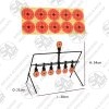 For hours of fun and to improve your shooting, get the T6 Metal Field Reset Target. Featuring 7 in total 5mm thick metal targets that reset when you shoot the top target, so no need to walk downrange to set the targets again.