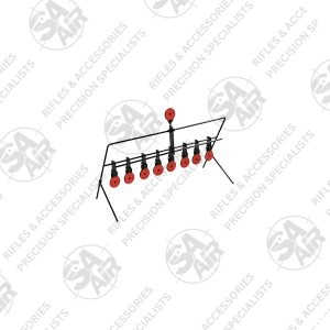 For hours of fun and to improve your shooting, get the T9 Metal Field Reset Target. Featuring 9 in total 5mm thick metal targets that reset when you shoot the top target, so no need to walk downrange to set the targets again.