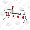 For hours of fun and to improve your shooting, get the T9 Metal Field Reset Target. Featuring 9 in total 5mm thick metal targets that reset when you shoot the top target, so no need to walk downrange to set the targets again.