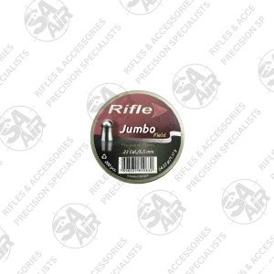 Rifle Jumbo Field 5.5mm 24.23gr 200PCS are heavy, accurate lead pellets that deliver impact and penetration with higher powered PCP air rifles. Popular with target shooters, hunters, pest controllers and hobby shooters alike.